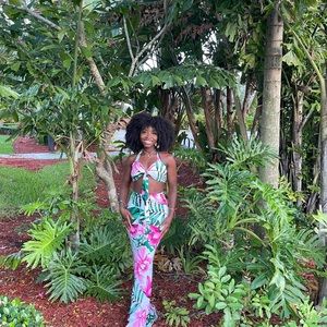 Two piece floral set